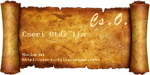 Cseri Otília névjegykártya